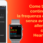 Come tracciare continuamente la frequenza cardiaca senza avviare un allenamento con l’app HeartMonitor