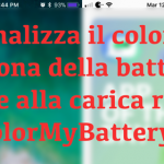 Personalizza il colore dell’icona della batteria in base alla carica residua con ColorMyBattery